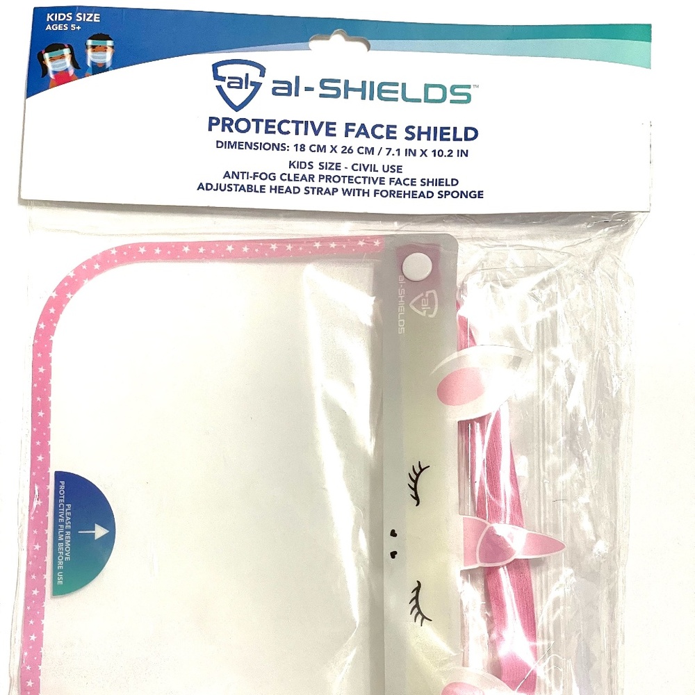 Al-Shield Kids Unicorn Face Shield